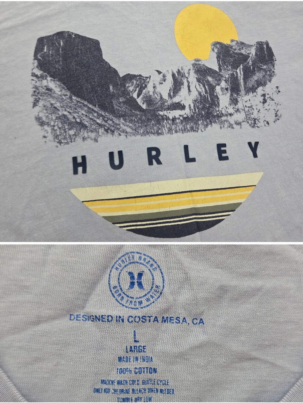 Men's Large Tee Shirt Lot Brand Name School Clothes Hurley Nike Bundle 3 Pack Lg - Picture 10 of 17